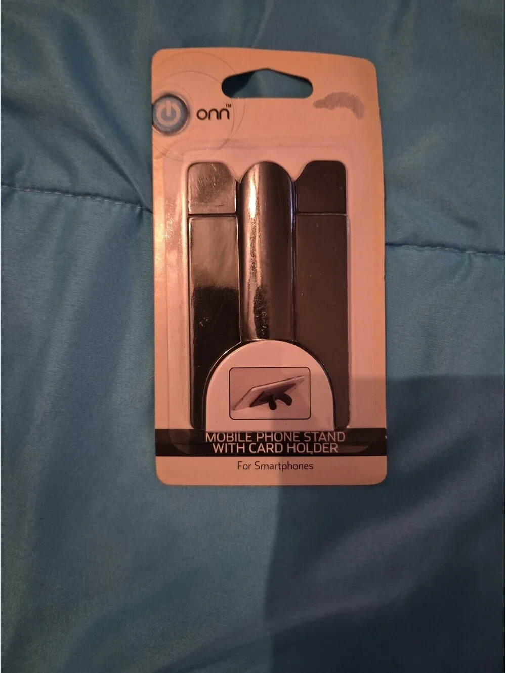 Brand New in Package Onn Black Mobile Phone Stand with Card Holder